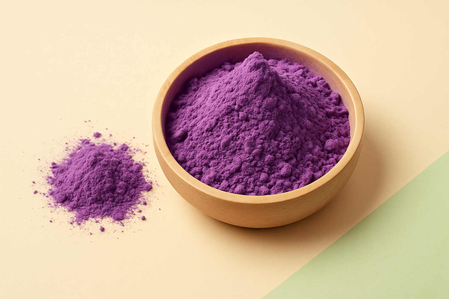 poudre d'ube riche en antioxyant pour recette healthy et ube latte