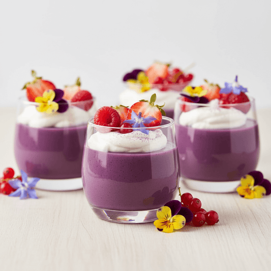 🍮 PANNA COTTA UBE–VANILLE 💜 : LE DESSERT MINIMALISTE ET RAFFINÉ - Ubeal - Ube Premium