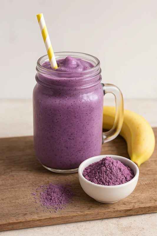🍌 SMOOTHIE GOURMAND UBE–BANANE 💜 : L’ÉNERGIE DOUCE ET NATURELLE DU MATIN - Ubeal - Ube Premium