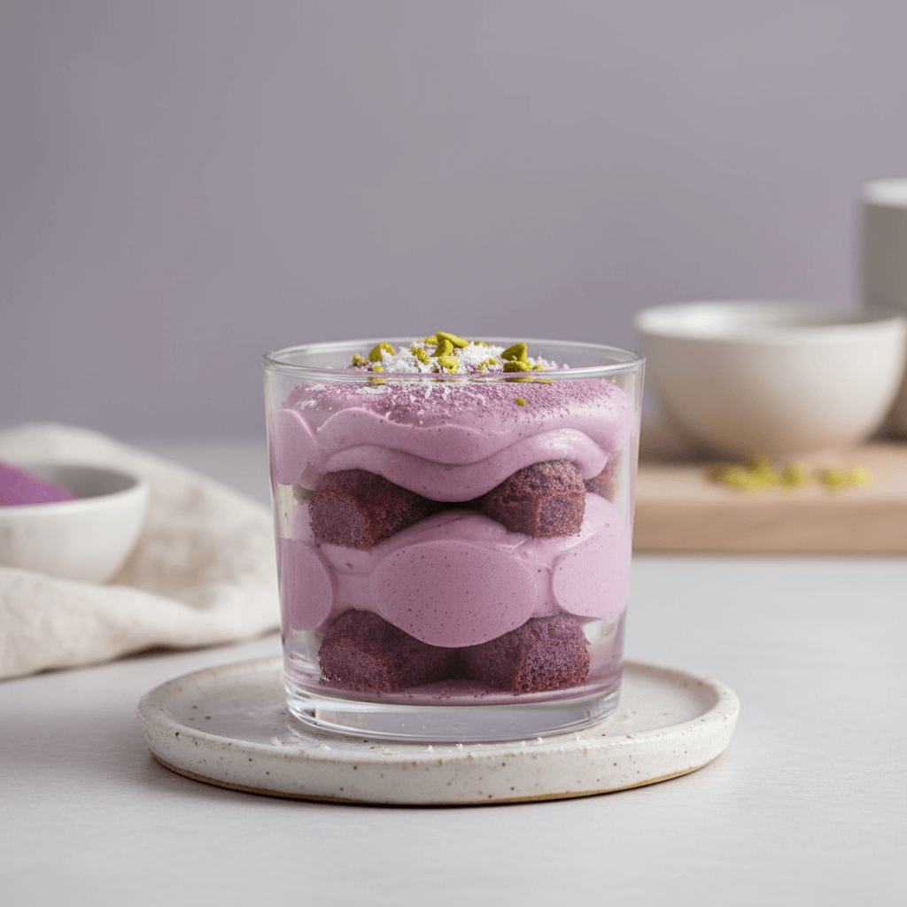 TIRAMISU À LA POUDRE D’UBE ET CRÈME DE COCO - Ubeal - Ube Premium