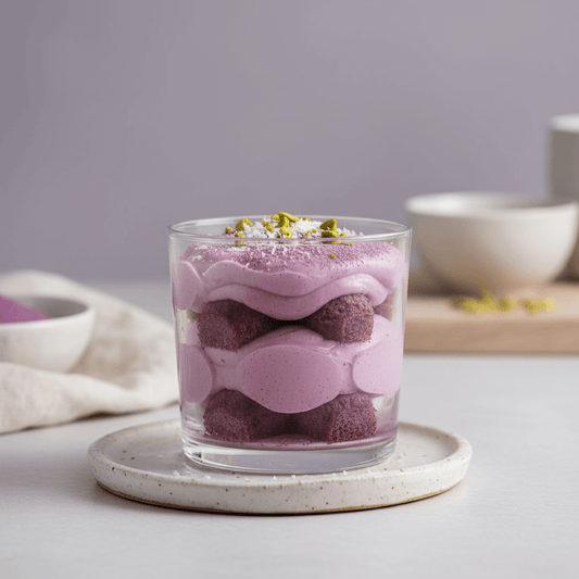 TIRAMISU À LA POUDRE D’UBE ET CRÈME DE COCO - Ubeal - Ube Premium
