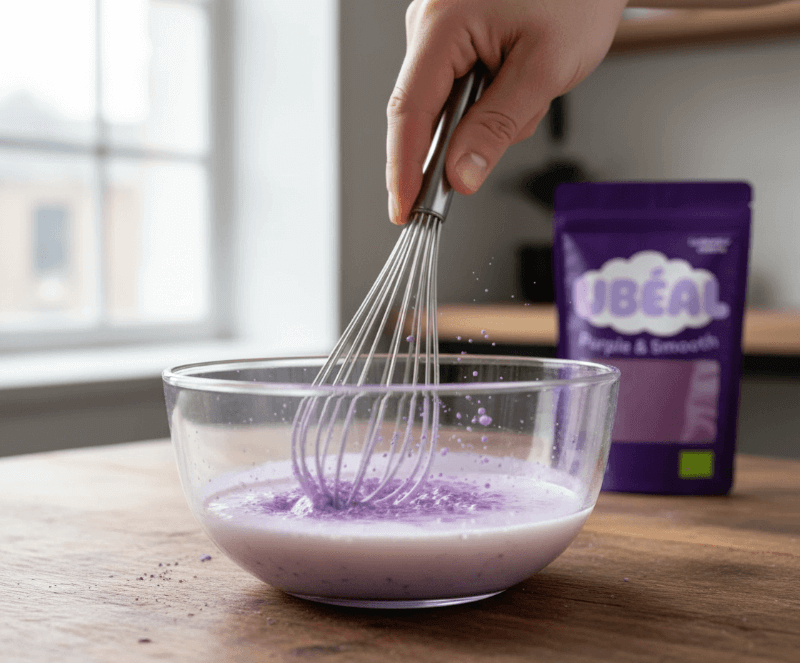 Recette et préparation de plat et de déssert à base de ube 